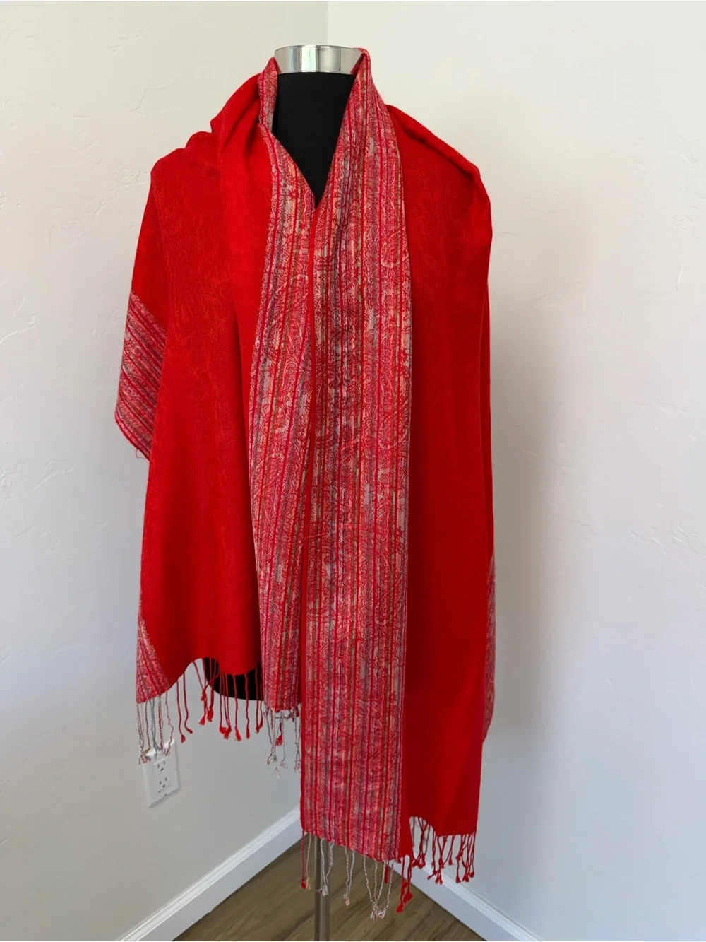 pashmina soft red